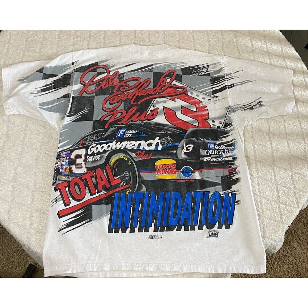 Vintage Dale Earnhardt #3 Sports Image 1997 AOP 2 Sided  Men’s T Shirt Size L - Picture 9 of 16